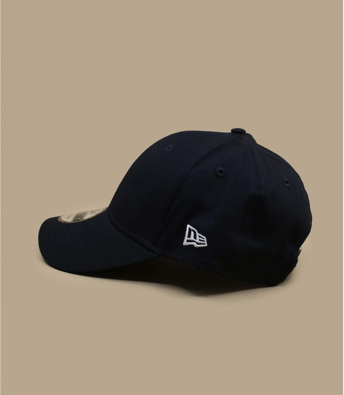 Blauw curved visor cap